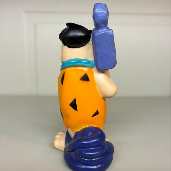 Vintage Fred The Flintstones Family VHS Video Holder Vinyl Rubber Toy - Picture 3 of 5